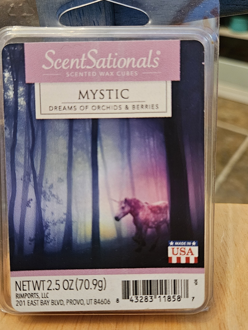 ScentSational's Mystic and Unicorn Cake Scented Wax Cubes Purple & Pink NWT